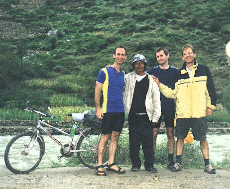 Peter, Mark and Rainer met Xiao Yao cycling China