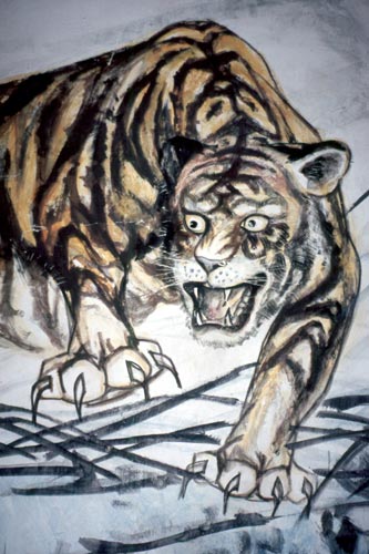 Tigers are a favorite subject of Chinese artists.