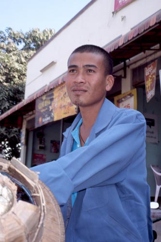 This friendly pedicab driver "adopted" me and took me around town.