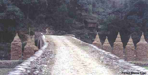 1990 Photo of Bridge to the village Guiye